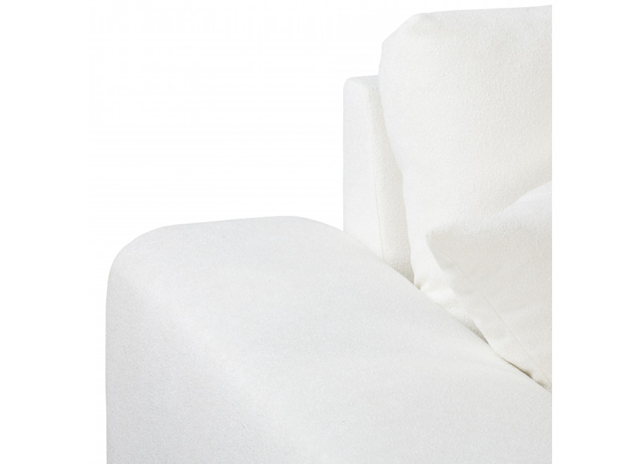 Sofa dwuosobowa Candi śmietankowa – nowoczesna, wygodna, z poduszkami, do salonu 9