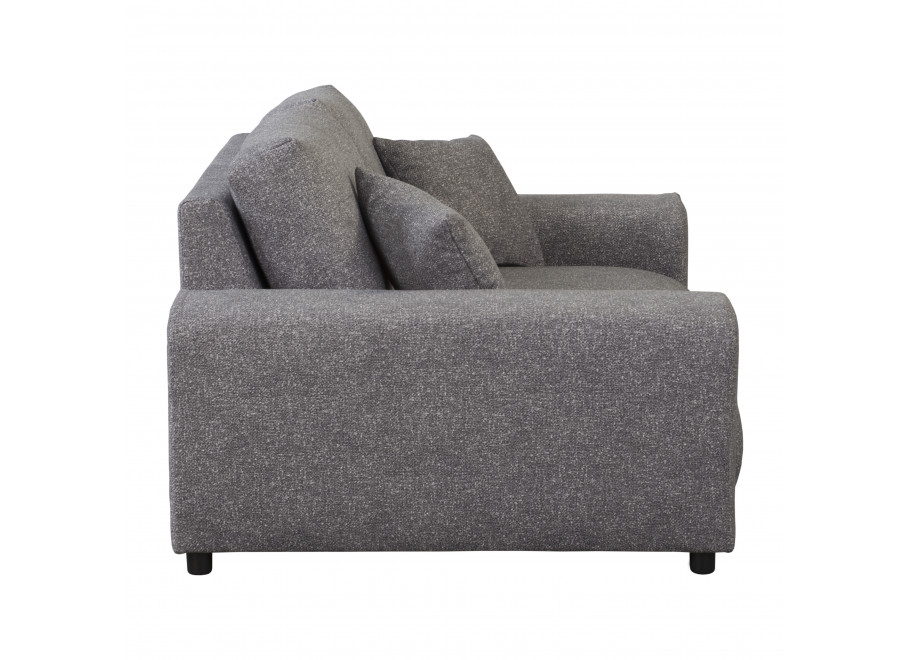 Wygodna sofa Candi szara – nowoczesny design, poduszki w zestawie, kompaktowa forma 6