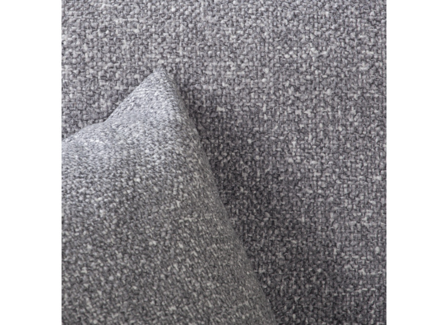 Sofa Candi szara – nowoczesna forma, trzyosobowa, z poduszkami, do mniejszych przestrzeni 9