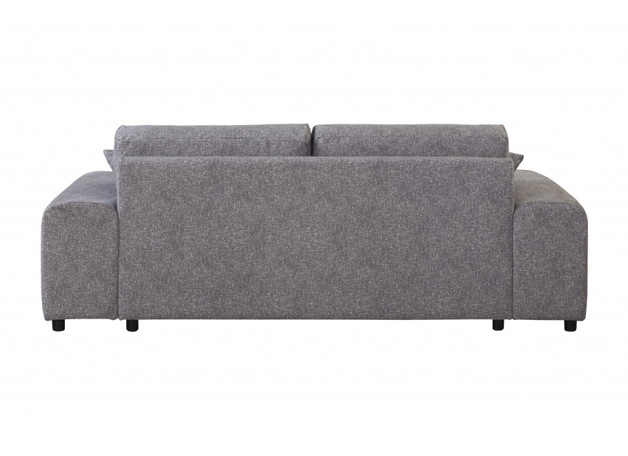 Sofa Candi szara – nowoczesna forma, trzyosobowa, z poduszkami, do mniejszych przestrzeni 7