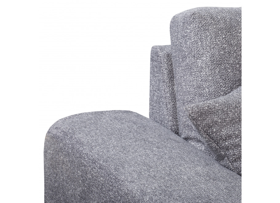 Sofa Candi szara – nowoczesna forma, trzyosobowa, z poduszkami, do mniejszych przestrzeni 8