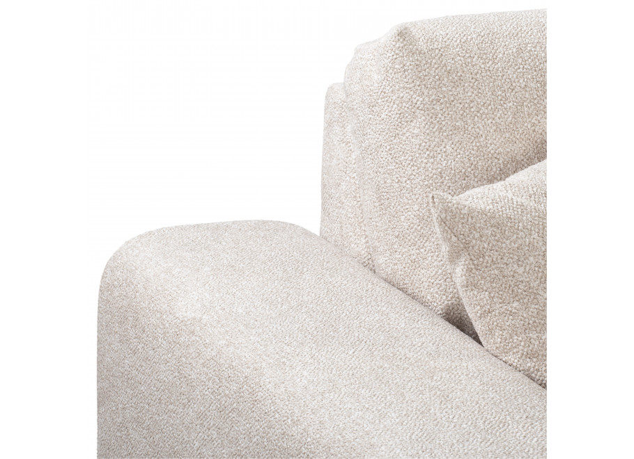 Beżowa sofa Candi – trzyosobowa, nowoczesna, z poduszkami, idealna do przytulnego salonu 7