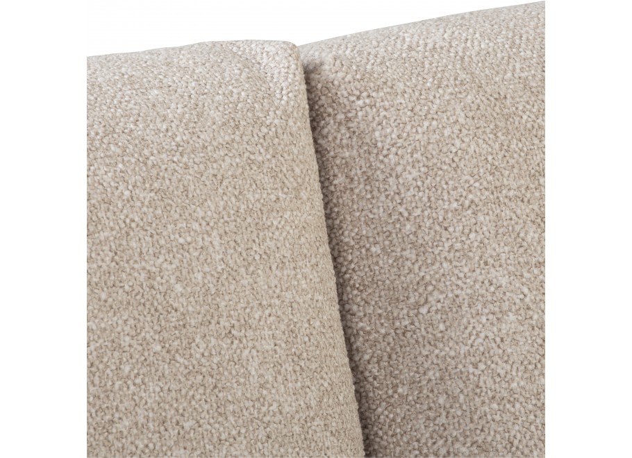 Beżowa sofa do salonu – Candi, czteroosobowa, z poduszkami i praktyczną funkcją spania 15