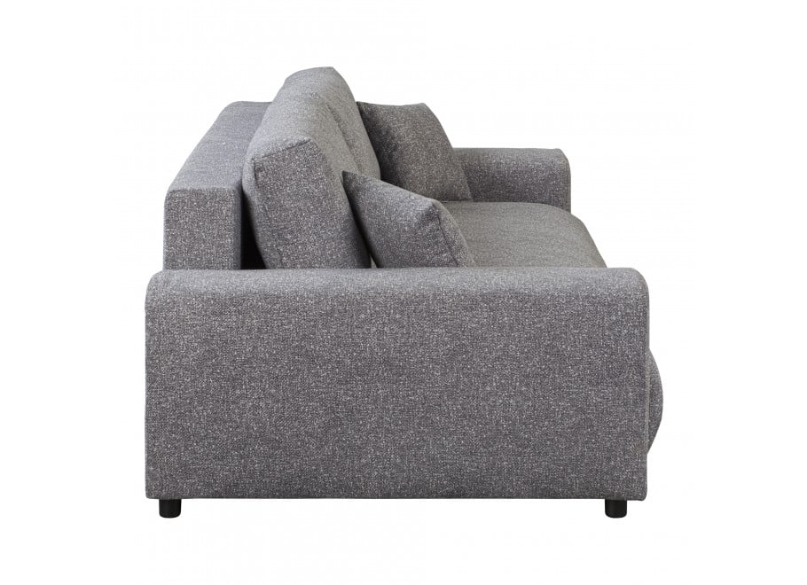 Sofa Candi 4-osobowa – szara tapicerka, nowoczesny styl, funkcja spania i pojemnik na pościel 7