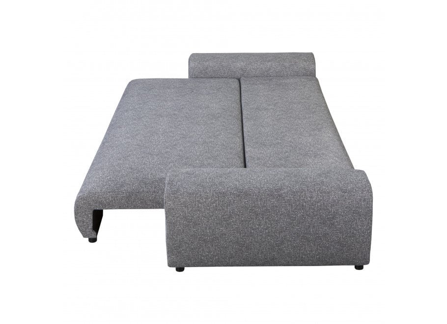 Sofa Candi 4-osobowa – szara tapicerka, nowoczesny styl, funkcja spania i pojemnik na pościel 4