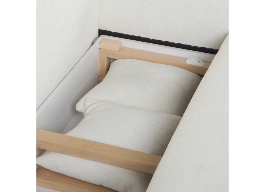 Sofa 4-osobowa Candi w śmietankowym kolorze – z funkcją spania, do jasnych wnętrz 5