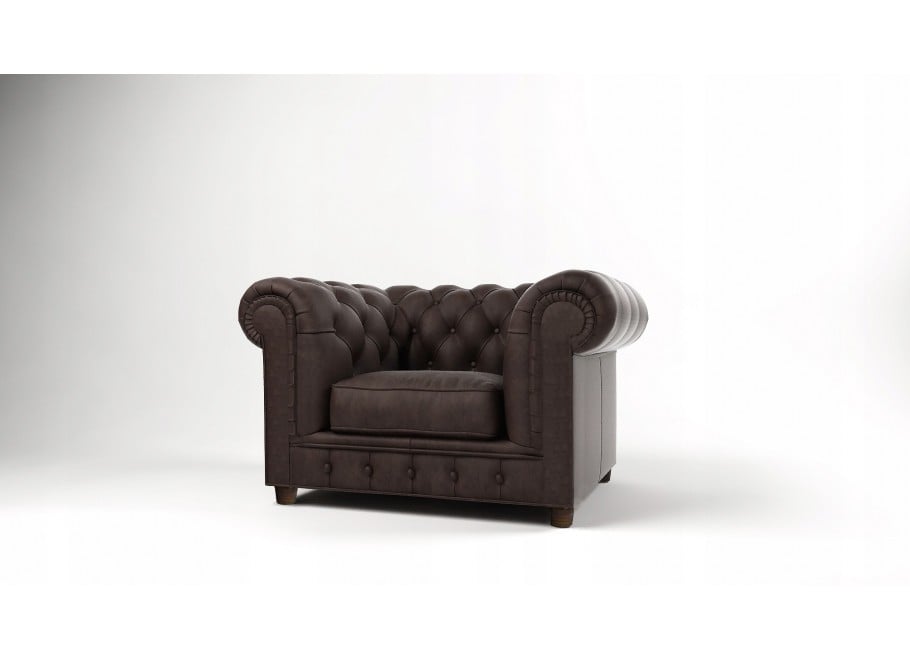 Chesterfield fotel pikowany SOLARIS 4