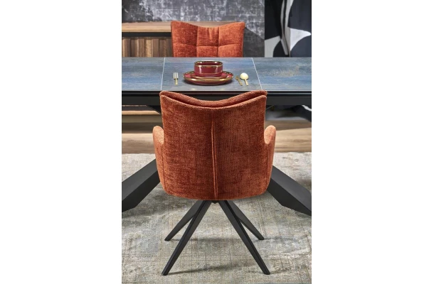 Stół rozkładany Nolia niebieski marmur - design i funkcjonalnosc w parze