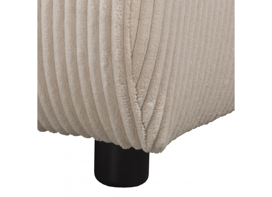 Beżowa sofa w sztruksie czteroosobowa nowoczesna z głębokim siedziskiem - Mossi 12