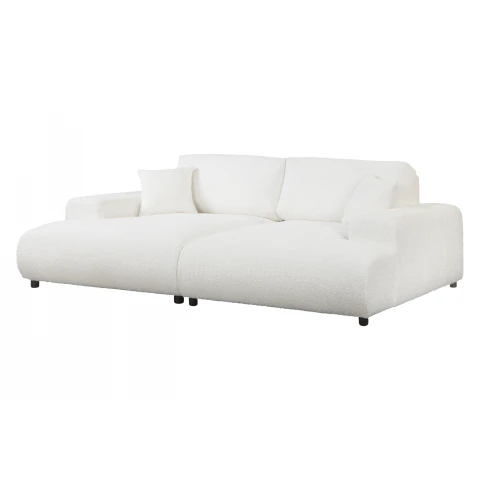 Nowoczesna biała sofa czteroosobowa – komfort i głębokie siedzisko – Mossi