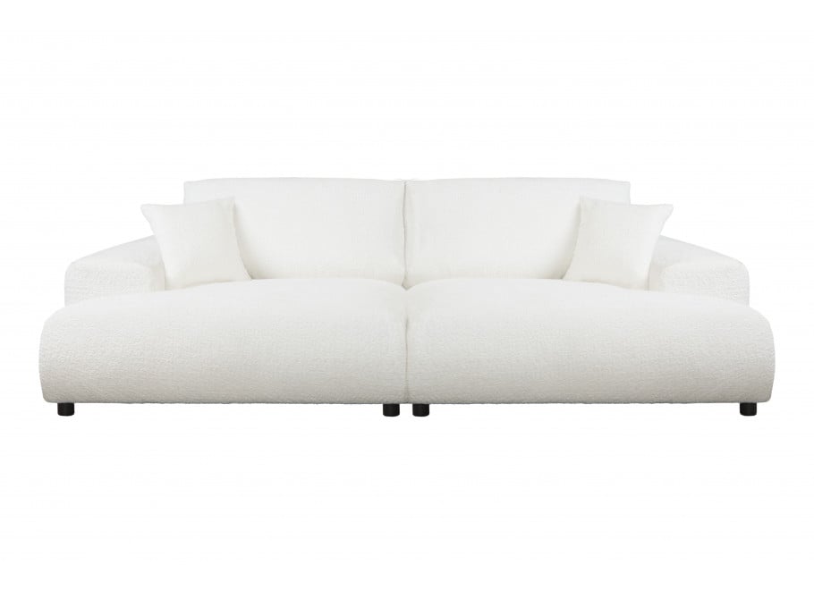 Nowoczesna biała sofa czteroosobowa – komfort i głębokie siedzisko – Mossi 4