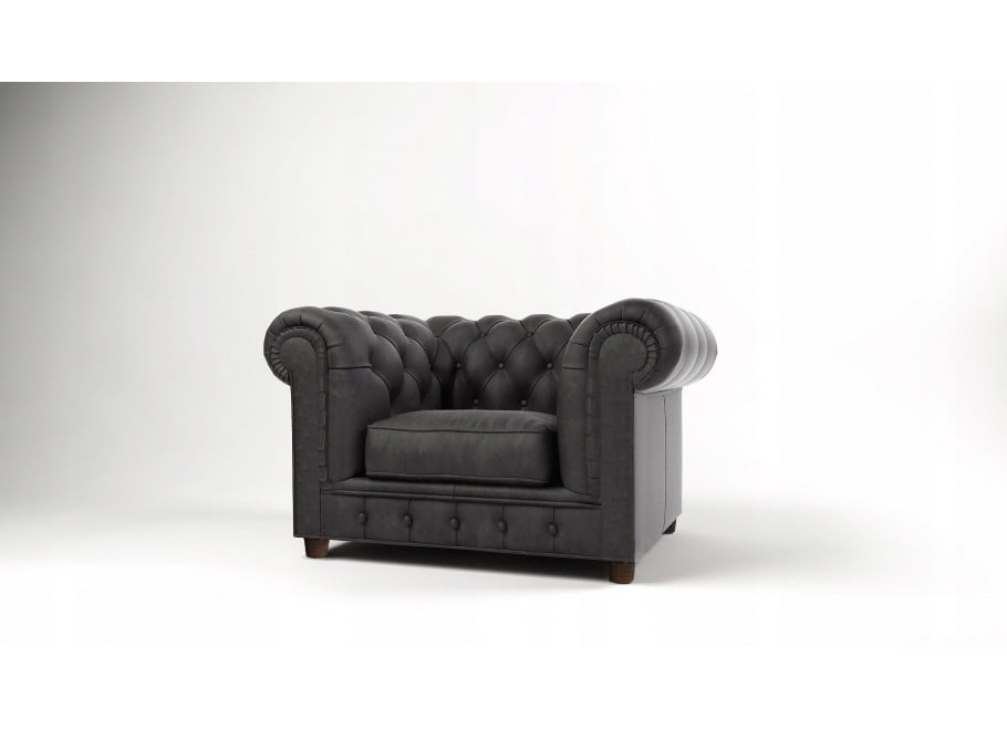 Chesterfield fotel pikowany SOLARIS 9