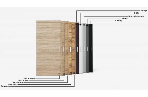 Szafa przesuwna dwudrzwiowa z lacobelem i lustrem na wymiar ALKES - design i funkcjonalnosc w parze