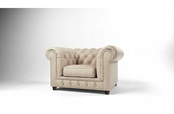 Chesterfield fotel pikowany SOLARIS - design i funkcjonalnosc w parze