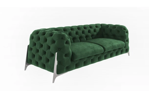 Sofa trzyosobowa pikowana KALIFORNIA 3 tk. Magic Velvet 2225 - design i funkcjonalnosc w parze