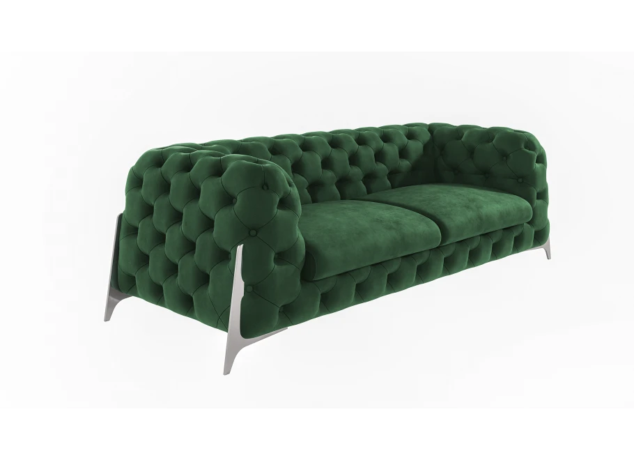 Sofa trzyosobowa pikowana KALIFORNIA 3 tk. Magic Velvet 2225