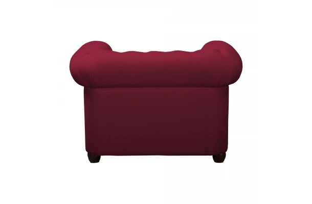 Fotel wiśniowy pikowany Sydney tk. Venus Velvet 2919 - design i funkcjonalnosc w parze