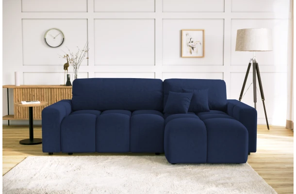 Narożnik z funkcją spania Vega tk. Magic Velvet 2216 - design i funkcjonalnosc w parze