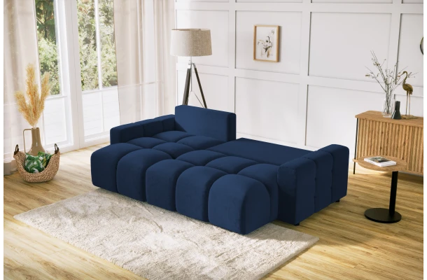 Narożnik z funkcją spania Vega tk. Magic Velvet 2216 - design i funkcjonalnosc w parze