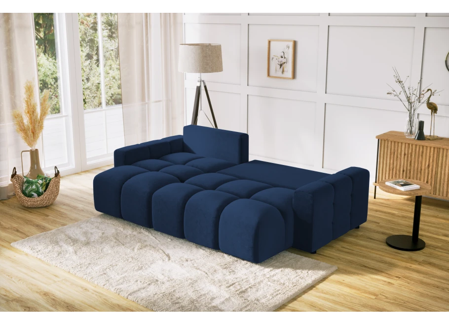 Narożnik z funkcją spania Vega tk. Magic Velvet 2216