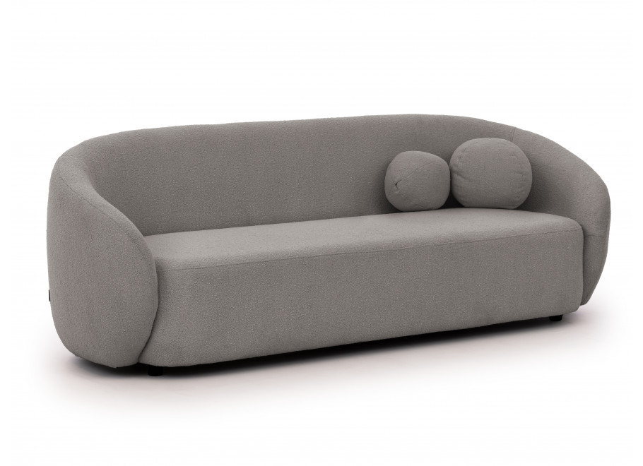 Wygodna sofa Cloudi szara – nowoczesna forma z dekoracyjnymi poduszkami 2