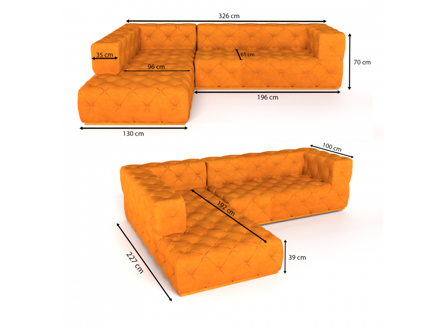 BENTLEY narożnik glamour – beżowy, komfortowy mebel do dużego salonu 7