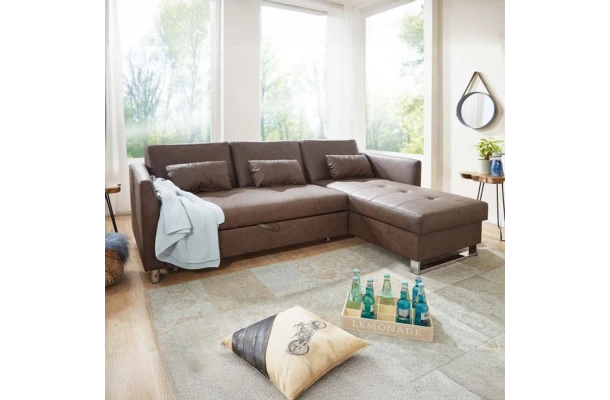 Narożnik czteroosobowy z funkcją spania klasyczny Deco - design i funkcjonalnosc w parze
