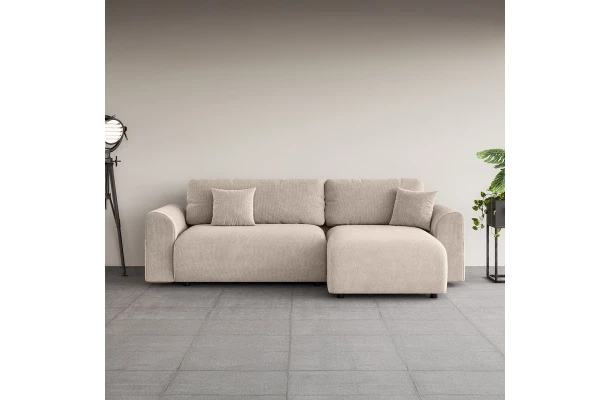 Narożnik czteroosobowy z funkcją spania klasyczny Lubo - design i funkcjonalnosc w parze