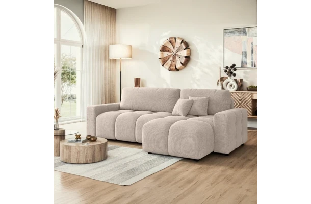 Narożnik czteroosobowy z funkcją spania nowoczesny Vega - design i funkcjonalnosc w parze
