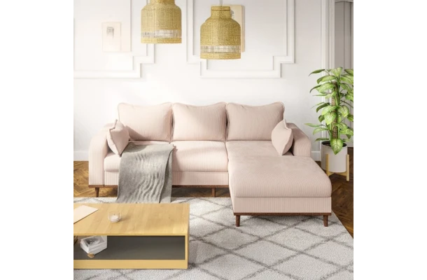 Narożnik czteroosobowy z funkcją spania nowoczesny Sofi - design i funkcjonalnosc w parze