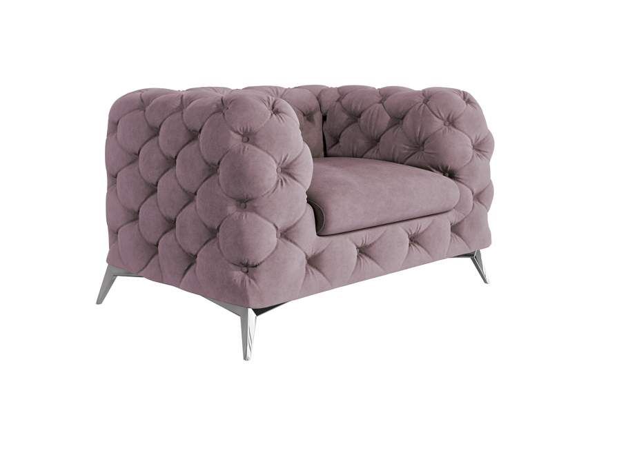 Fotel pikowany TEO glamour tk. Riviera 62 2