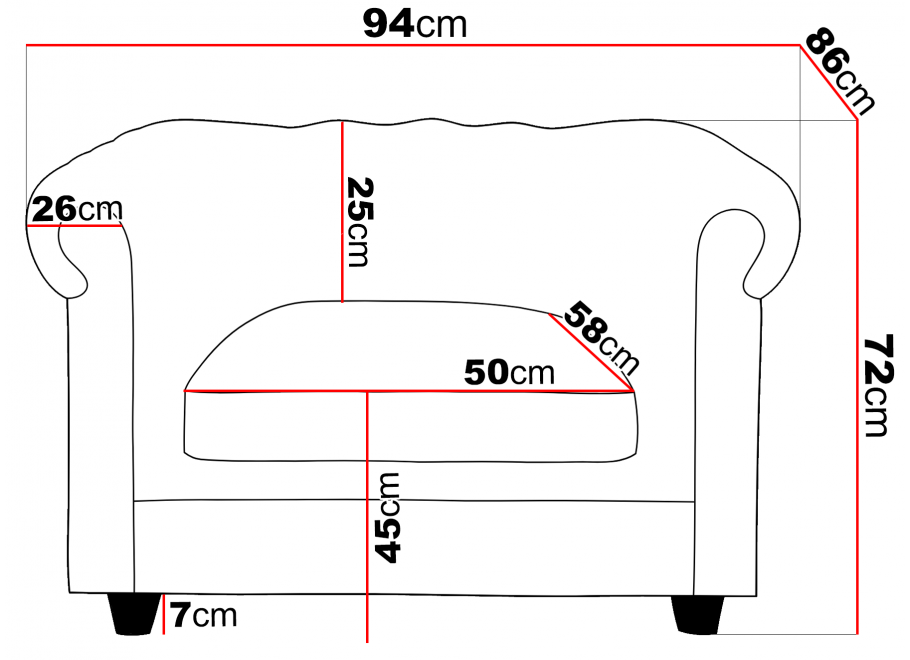 Fotel pikowany SYDNEY tk. Spark 02 4