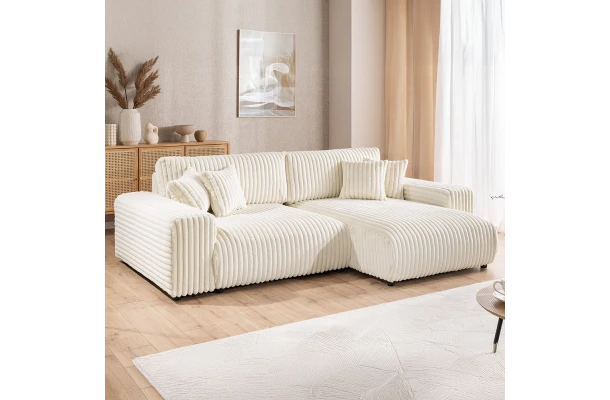 Narożnik czteroosobowy z funkcją spania Nubo - design i funkcjonalnosc w parze