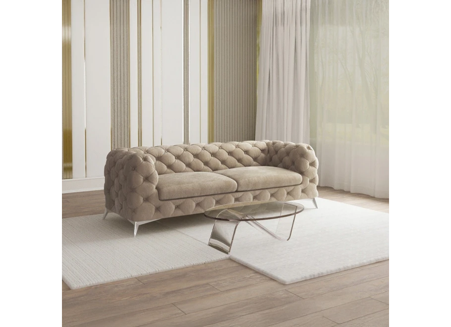 Sofa dwuosobowa pikowana glamour Chesterfield TEO 2