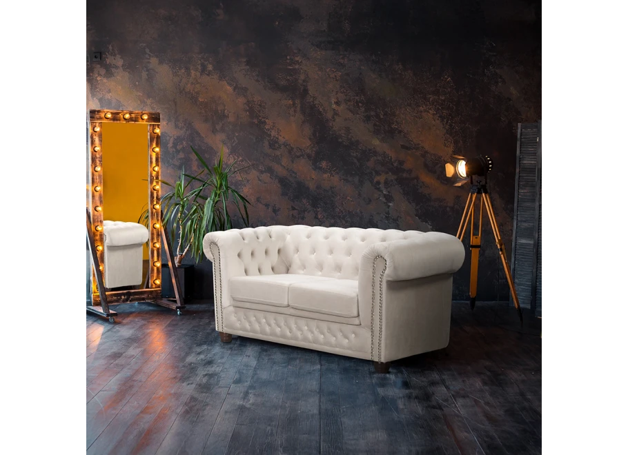 Sofa dwuosobowa pikowana Chesterfield FELIX 2