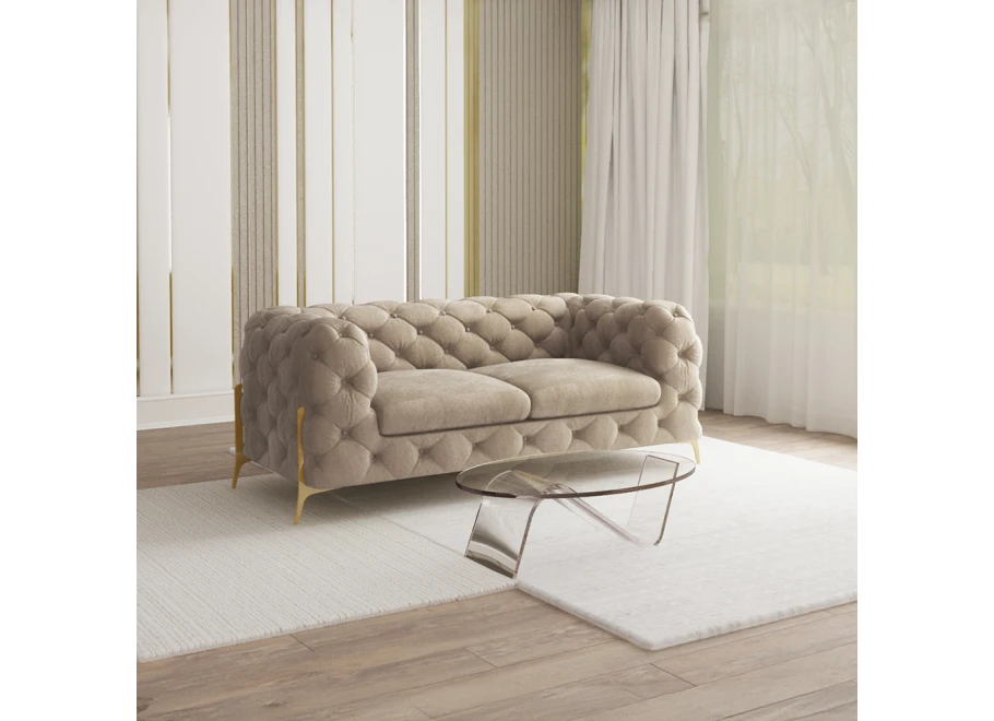 Sofa dwuosobowa pikowana glamour Chesterfield TEO HIGH 2 Sofa dwuosobowa pikowana glamour Chesterfield TEO HIGH 2