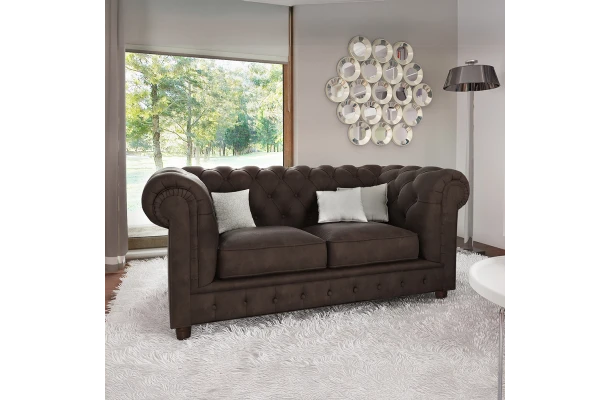 Sofa dwuosobowa pikowana Chesterfield SOLARIS 2 - design i funkcjonalnosc w parze Sofa dwuosobowa pikowana Chesterfield SOLARIS 2 - design i funkcjonalnosc w parze