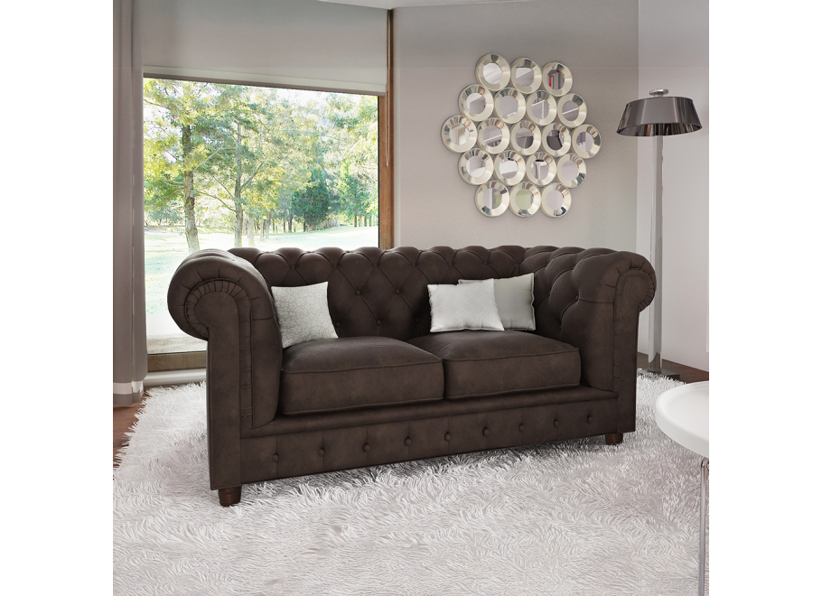Sofa dwuosobowa pikowana Chesterfield SOLARIS 2 2