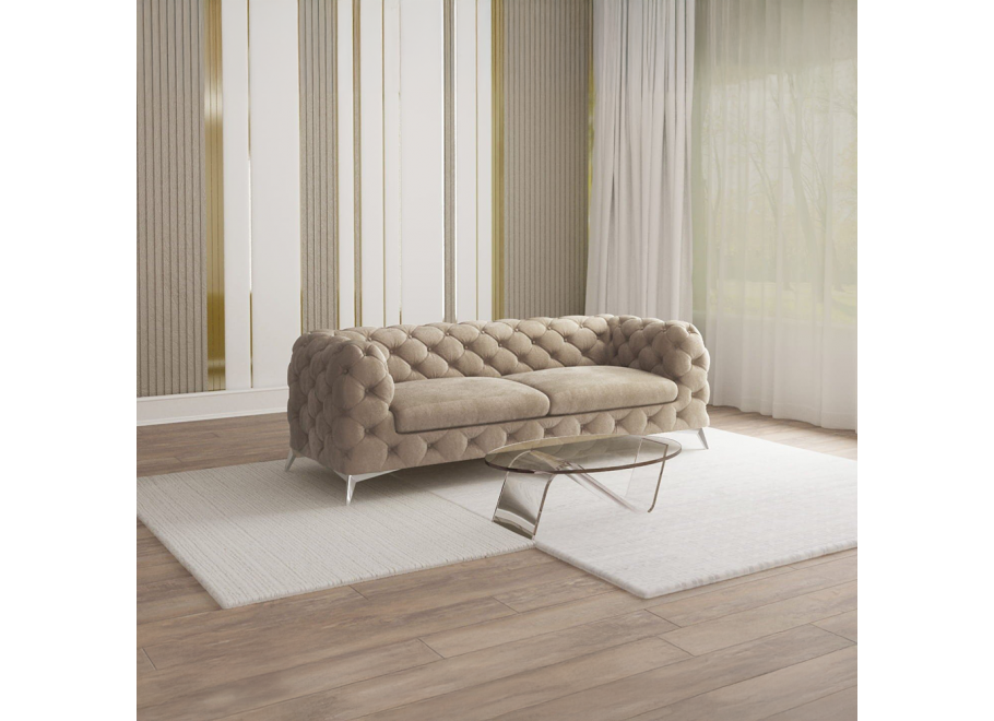 Sofa trzyosobowa  pikowana glamour Chesterfield TEO 2,5 2