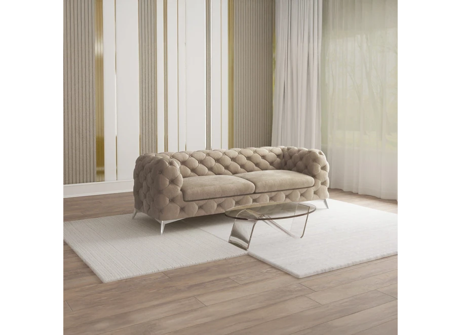 Sofa trzyosobowa  pikowana glamour Chesterfield TEO 2,5