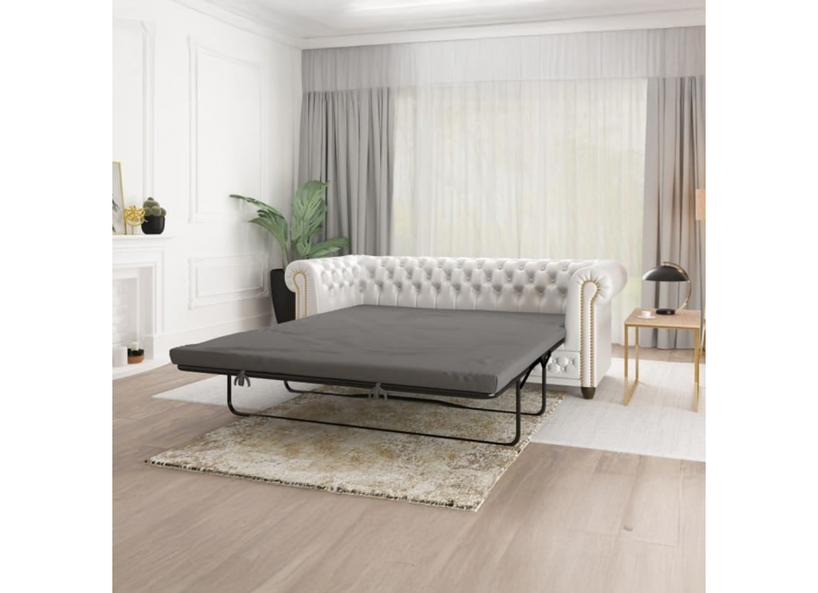 Sofa trzyosobowa z funkcją spania pikowana Chesterfield FELIX BLINK 3 2