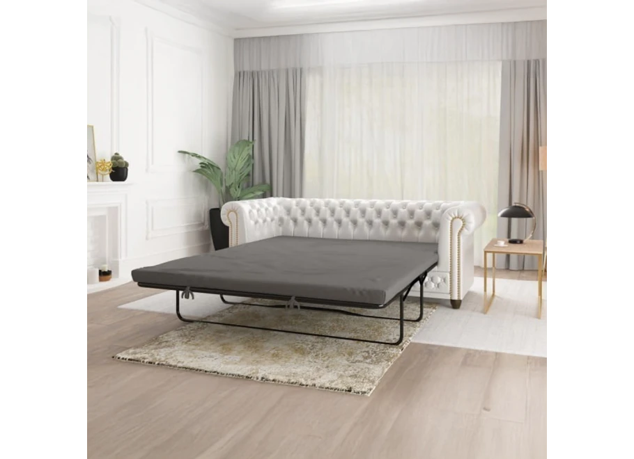 Sofa trzyosobowa z funkcją spania pikowana Chesterfield FELIX BLINK 3