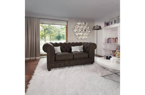 Sofa dwuosobowa z funkcją spania pikowana Chesterfield SOLARIS 2 - design i funkcjonalnosc w parze Sofa dwuosobowa z funkcją spania pikowana Chesterfield SOLARIS 2 - design i funkcjonalnosc w parze