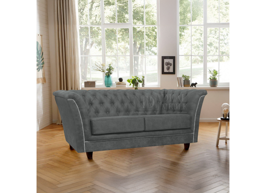 Sofa dwuosobowa pikowana Chesterfield HASSO 2