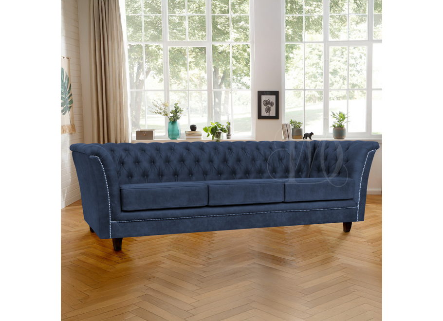 Sofa trzyosobowa pikowana Chesterfield HASSO 2