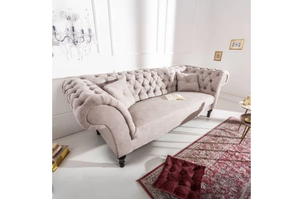 Sofa dwuosobowa pikowana chesterfield PORTO - design i funkcjonalnosc w parze
