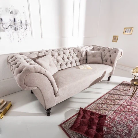 Sofa dwuosobowa pikowana chesterfield PORTO