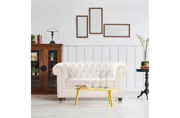 Sofa dwuosobowa pikowana Chesterfield SYDNEY - design i funkcjonalnosc w parze