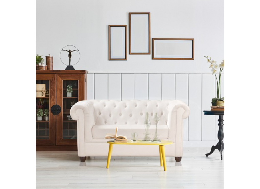 Sofa dwuosobowa z funkcją spania pikowana Chesterfield SYDNEY 2