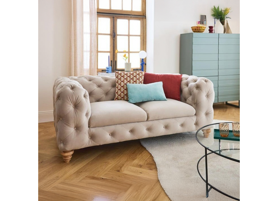 Sofa dwuosobowa pikowana TEO WOOD Chesterfield 2
